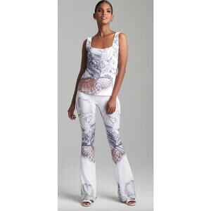 ALA VON AUERSPERG Women's Cut Shellscape Stretch Flared Legging Pants Size S